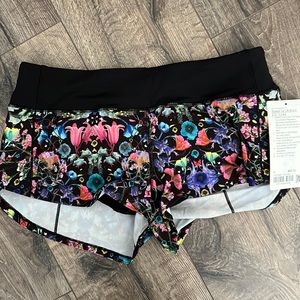 Lululemon, lined speed up shorts size 6